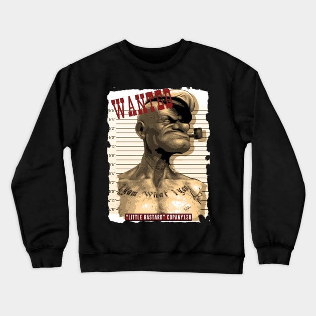 Wanted P. Crewneck Sweatshirt by LittleBastard